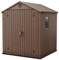Keter Darwin Apex Garden Storage Shed 6 x 6ft - Brown