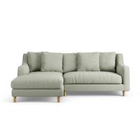 Habitat Swift Left Hand Corner Sofa - Sage Green - Ash Leg