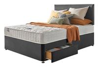 Silentnight Travis Small Double 2 Drawer Divan Bed- Charcoal