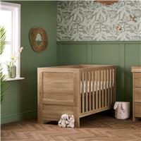 Obaby Nika Mini Cot Bed - Oak