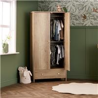 OBaby Nika 2 Door Wardrobe - Oak