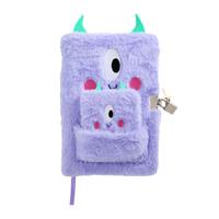 Home Bold Fluffy A5 64 Page Novelty Notebook With Lock & Key