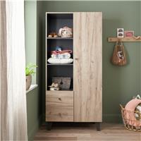 Tutti Bambini Como Nursery 1 Door 2 Drawer Wardrobe - Oak
