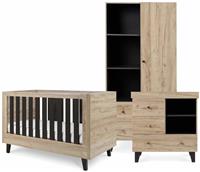 Tutti Bambini Como Nursery 3 Piece Furniture Set - Oak Grey