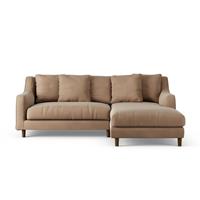 Habitat Swift Right Hand Corner Sofa - Latte - Dark Leg