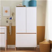 Tutti Bambini Fuori Nursery 2 Door 2 Drawer Wardrobe - White