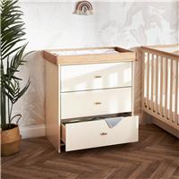 Obaby Evie Nursery 3 Piece Furniture Set - Off White