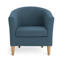 Argos Home Tub Fabric Chair - Navy