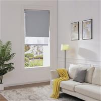 Little Black Book Blackout Double Grey Roller Blind - 80cm