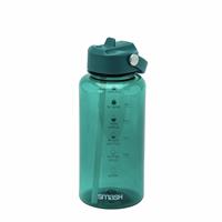 Smash Teal Water Bottle With Sipper Straw Cap - 800ml