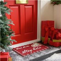 Argos Home Santa Stop Here Christmas Doormat