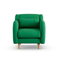 Habitat Turnmill Fabric Armchair - Emerald Green - Ash Leg