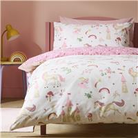 Argos Home Unicorn Storybook White Kids Bedding Set - Single