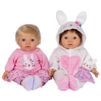 Tiny Treasures Bunny Blossom Outfit Baby Doll Bumper Set