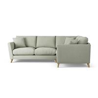 Habitat Lomond Right Hand Corner Sofa - Sage Green - Ash Leg