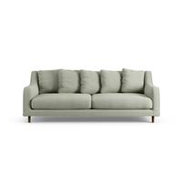 Habitat Swift Fabric 3 Seater Sofa - Sage Green - Dark Leg