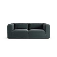 Habitat Lars Fabric 3 Seater Sofa - Charcoal - Ash Leg