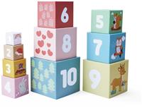 Chad Valley Woodland Cardboard Stacking Blocks Baby Activity
