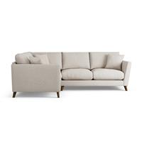 Habitat Lomond Left Hand Corner Sofa - Natural - Dark Leg