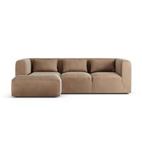Habitat Lars Left Hand Corner Sofa - Latte - Ash Leg