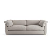 Habitat Wynn Fabric 4 Seater Sofa - Stone - Ash Leg