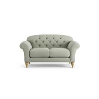 Habitat Brooker Fabric 2 Seater Sofa - Sage Green- Ash Leg
