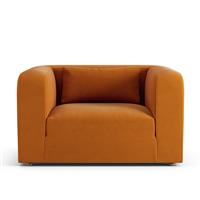 Habitat Lars Fabric Cuddle Chair - Orange