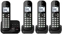 Panasonic KX-TGC464EB Cordless Phone & Answer Machine - Quad