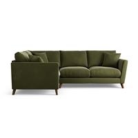 Habitat Lomond Left Hand Corner Sofa - Moss Green - Dark Leg