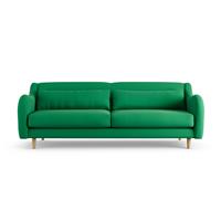 Habitat Turnmill Fabric 4 Seater Sofa- Emerald Green-Ash Leg