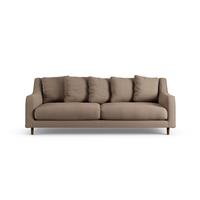 Habitat Swift Fabric 3 Seater Sofa - Biscuit - Dark Leg