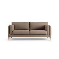 Habitat Newington Fabric 3 Seater Sofa - Biscuit - Ash Leg