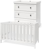 Silver Cross Bromley 2 Piece Nursery Cot Bed Set - White