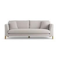 Habitat Aston Fabric 4 Seater Sofa - Natural - Ash Leg