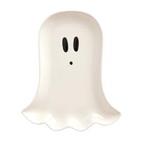 Home Ghost Shaped Ceramic Plate - White