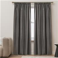 Argos Home Blackout Pencil Pleat Curtain - Grey - 137x117cm