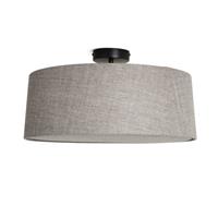 Habitat Metal Flush Ceiling Light - Black & Grey