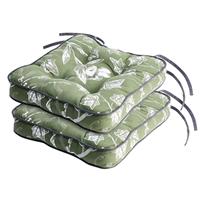 Habitat Floral Set of 2 Seat Cushions - Green