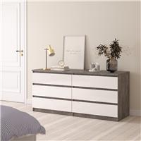 Furniture To Go Naia 6 Drawers Chest - Grey