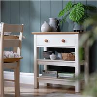 Argos Home Winchester 1 Drawer Console Table - Cream