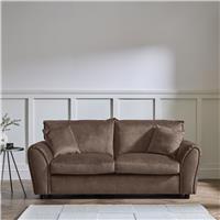Argos Home Rosie Fabric 3 Seater Sofa - Chocolate