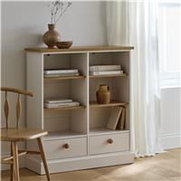 Argos Home Winchester 2 Drawer Shelving Unit - Cream