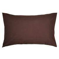 Habitat Cotton Rich 180TC Standard Pillowcase Pair-Chocolate