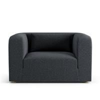 Habitat Lars Fabric Cuddle Chair - Charcoal