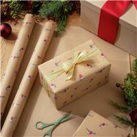 Argos Home 3 Rolls Robin Wrapping Paper