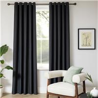 Habitat Blackout Eyelet Curtain - Charcoal - 183x117cm