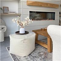 rucomfy Jumbo Cord Cube Bean Bag - Ivory