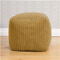 rucomfy Jumbo Cord Cube Bean Bag - Mustard