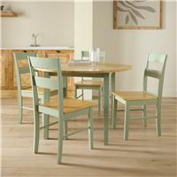Argos Home Chicago 4 Seater Round Dining Table - Green