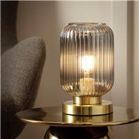 Argos Home Tall Glass Battery Powered Table Lamp - Clear